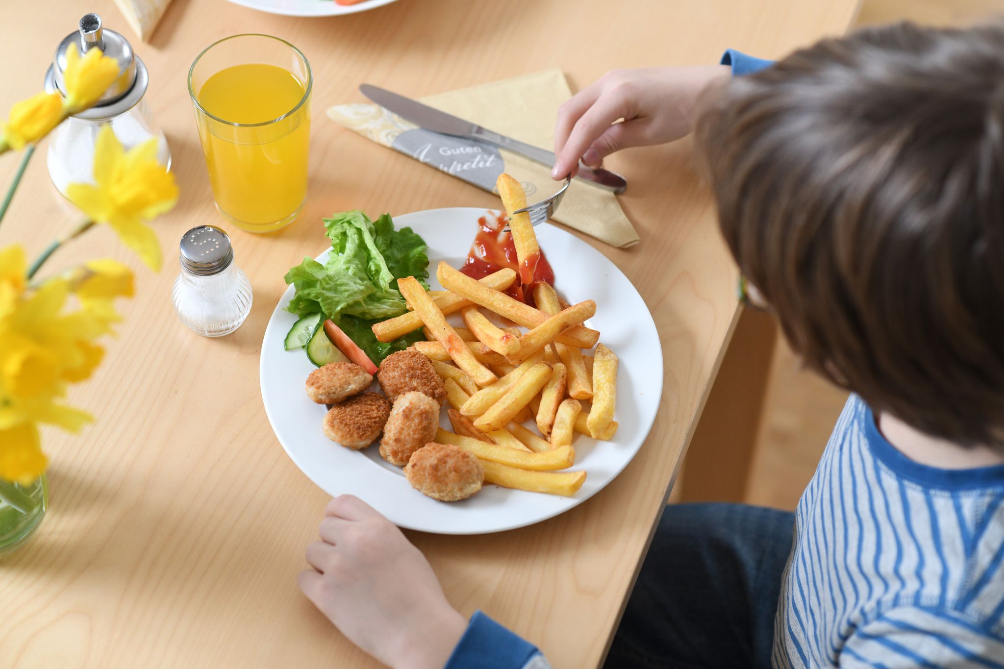 Kinderteller im Lokal: Viel Frittiertes, wenig Vielfalt