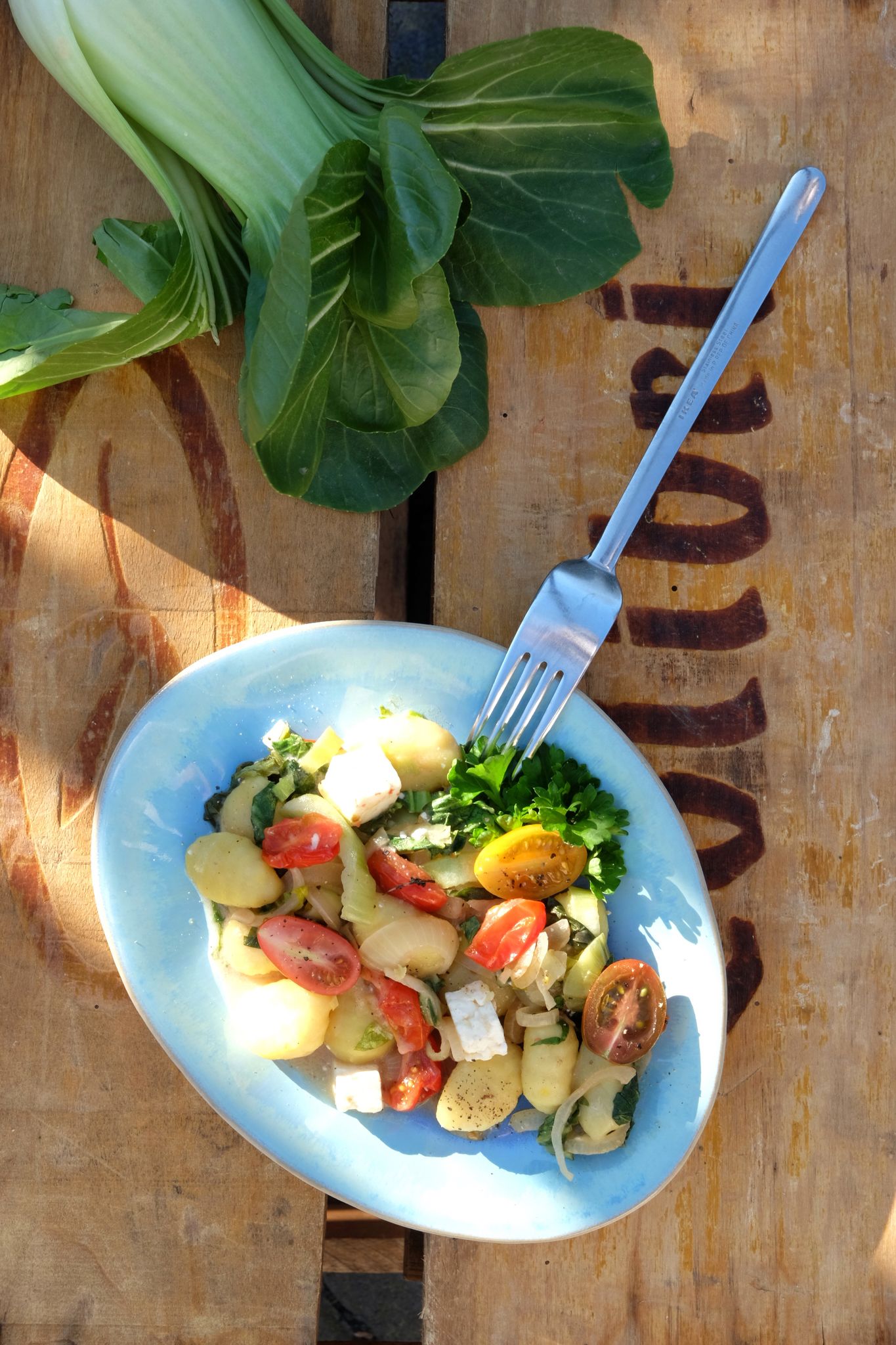 Fix und farbig: Gnocchi in Rot, Grün und Weiß